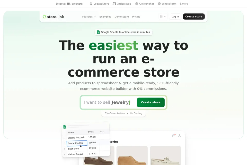 Landing page preview
