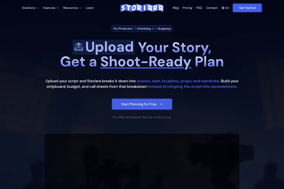 Landing page preview