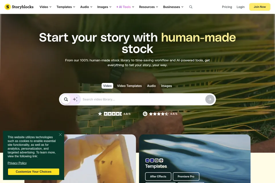 Landing page preview