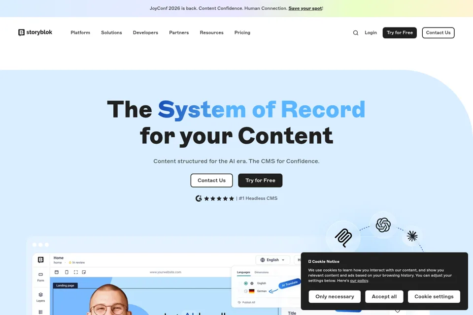 Landing page preview