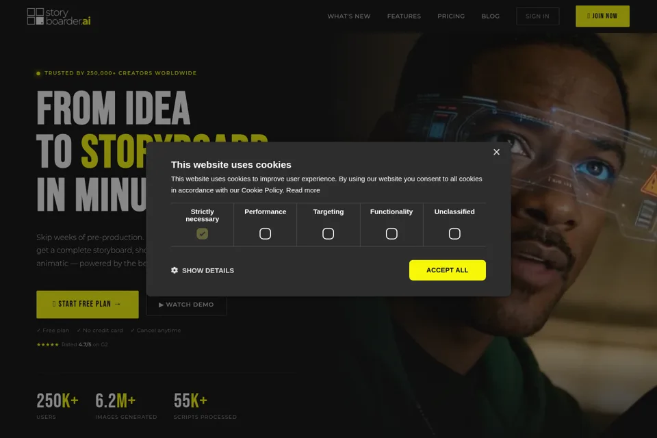 Landing page preview