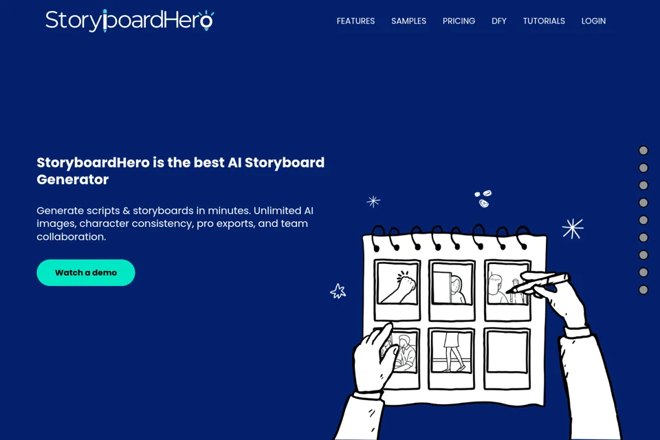 Landing page preview
