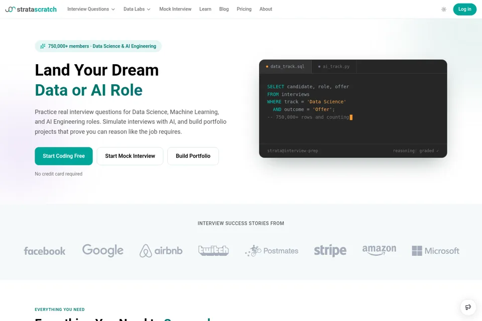 Landing page preview
