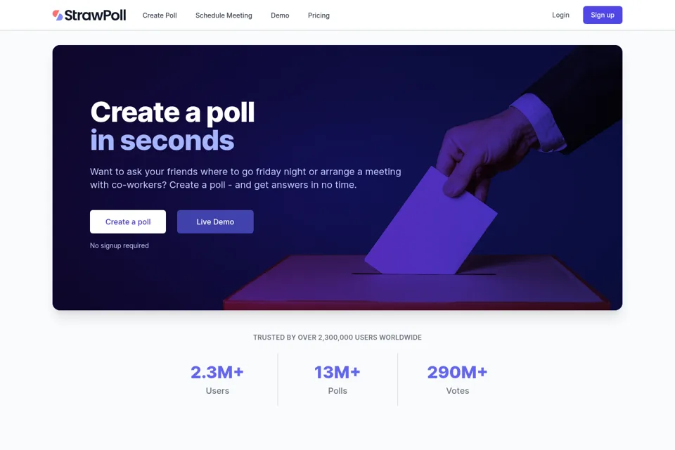 Landing page preview