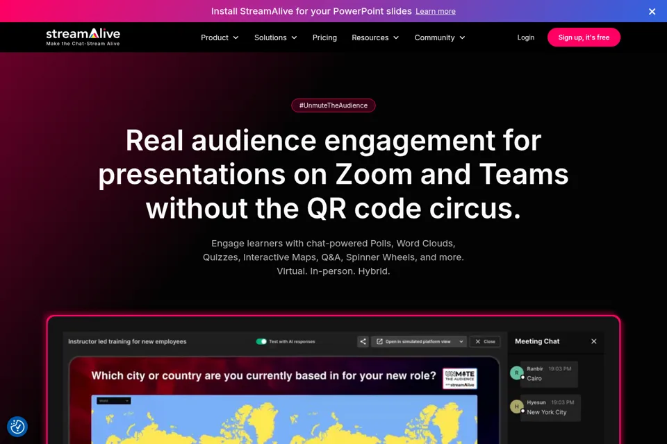 Landing page preview
