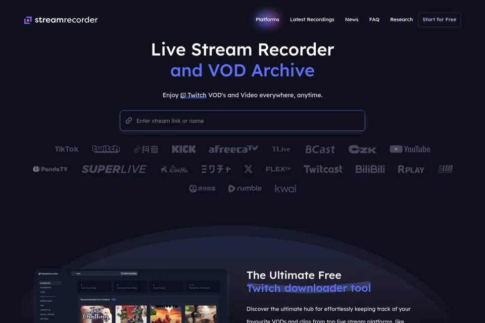Landing page preview