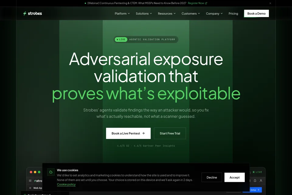 Landing page preview