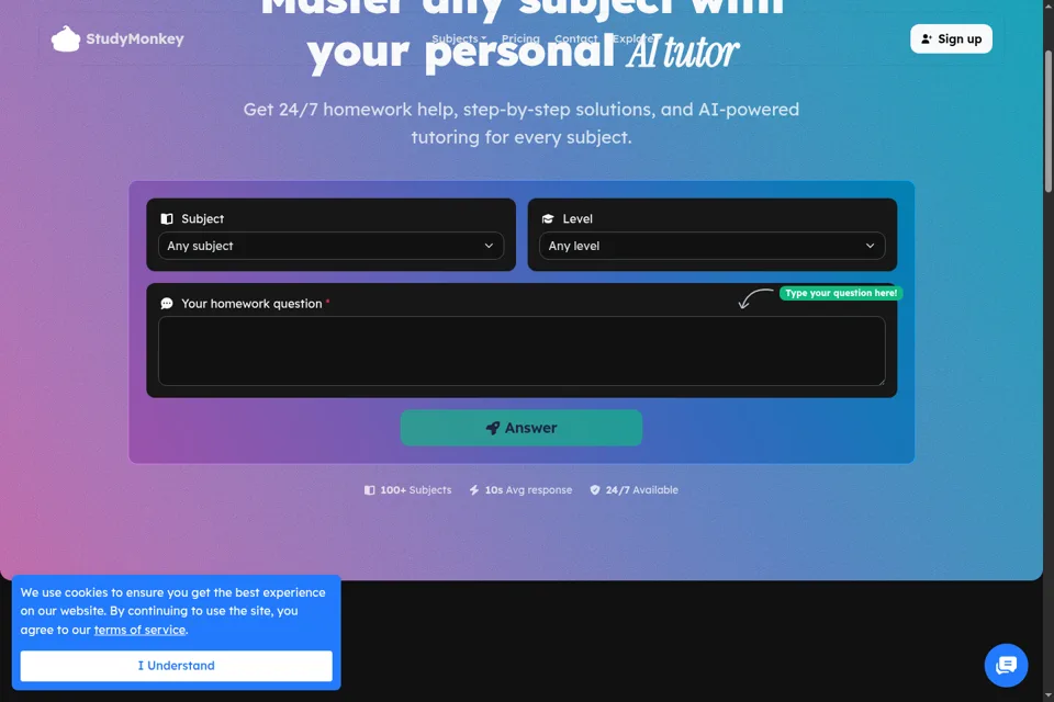 Landing page preview