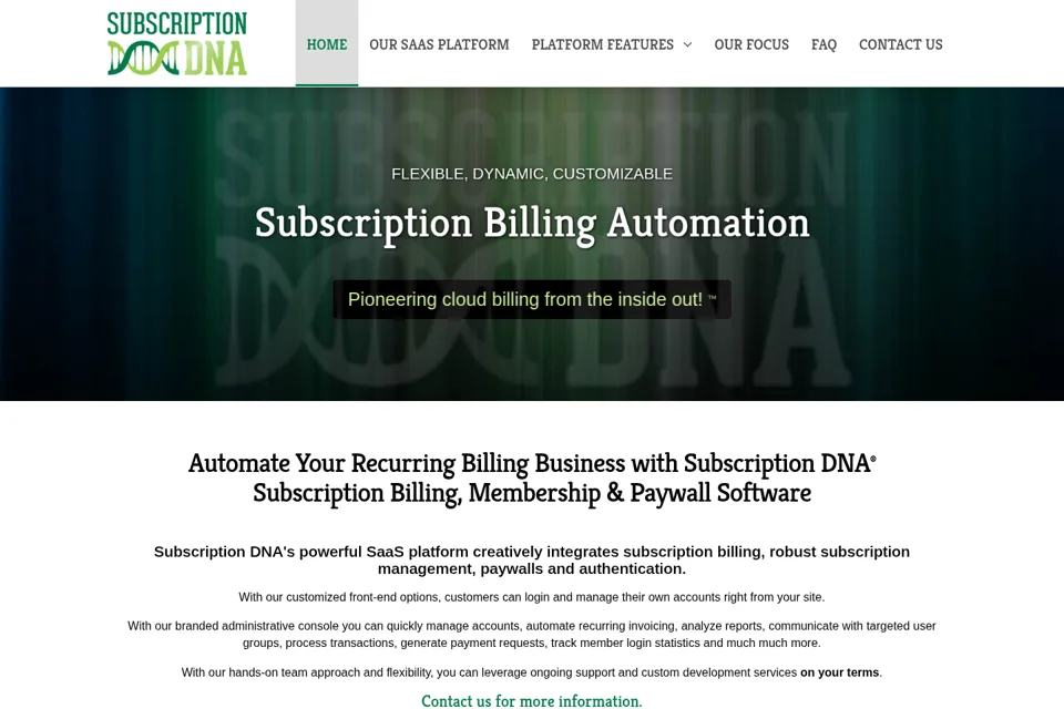 Landing page preview