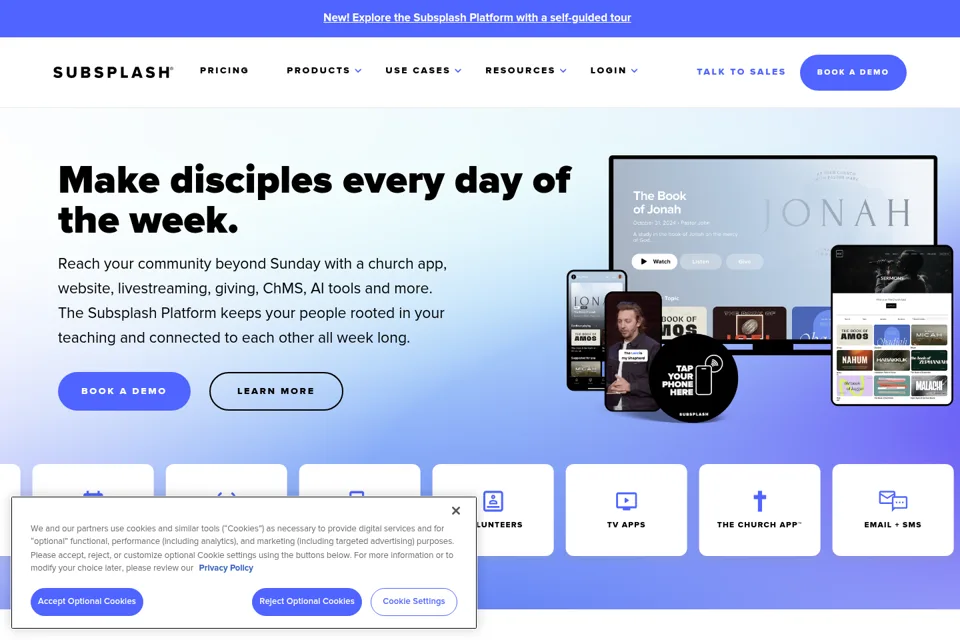 Landing page preview