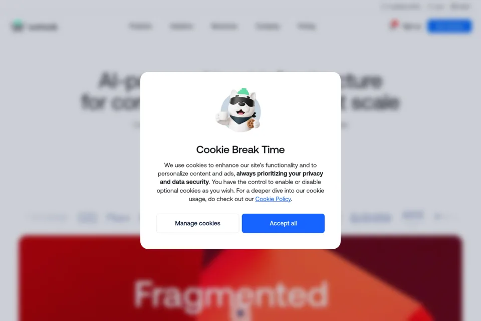 Landing page preview