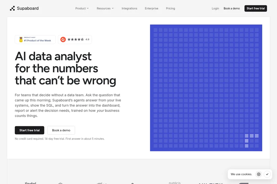 Landing page preview