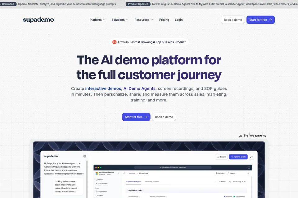 Landing page preview