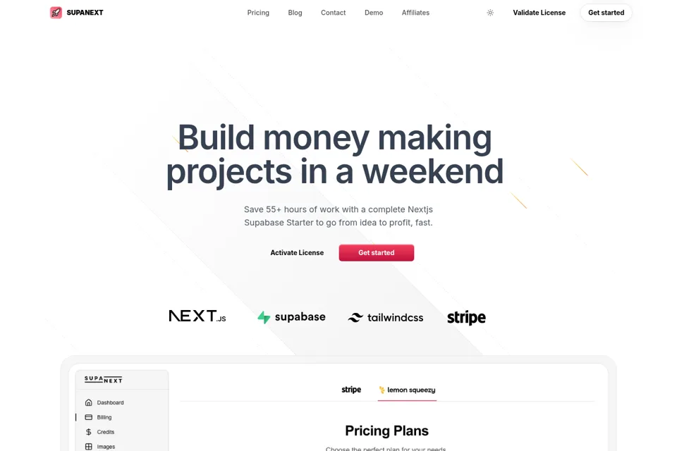 Landing page preview