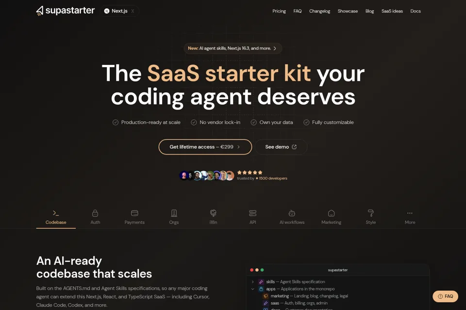 Landing page preview