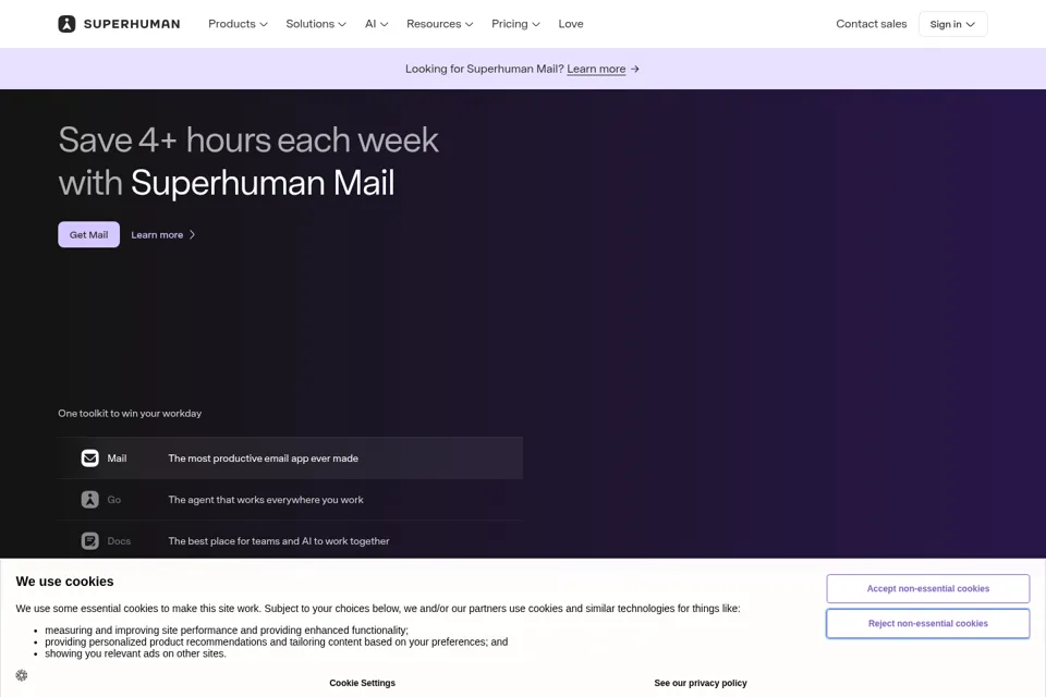 Landing page preview