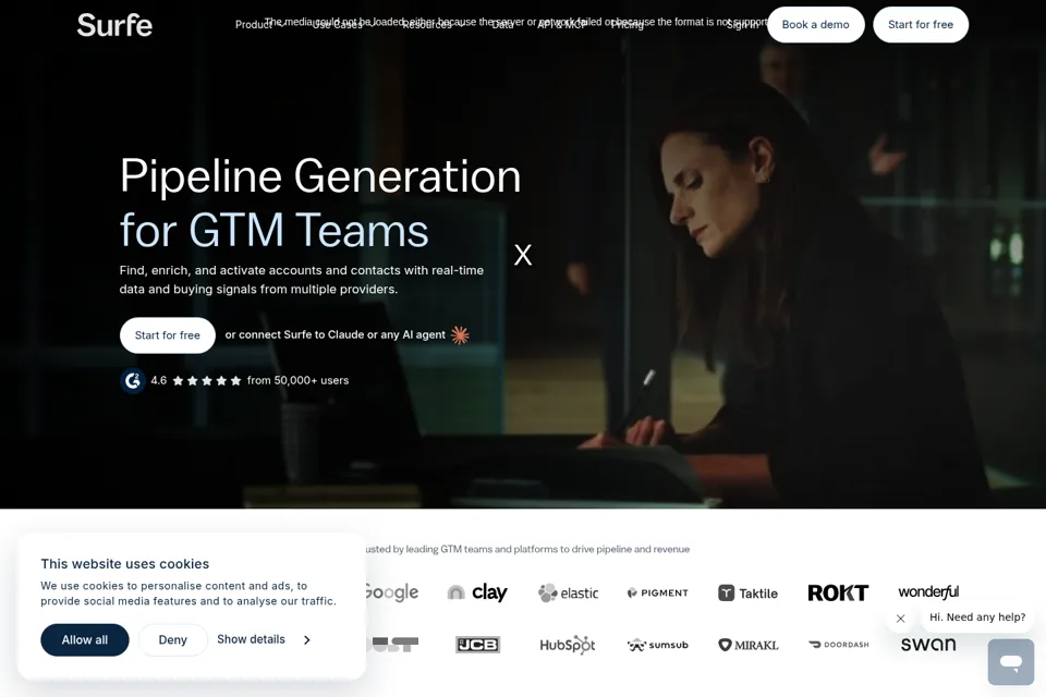 Landing page preview