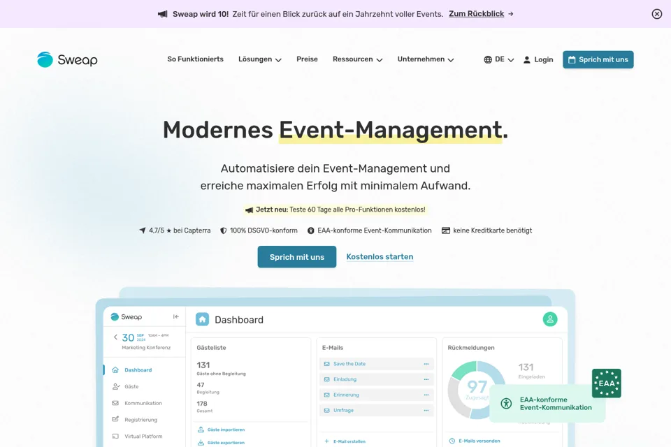 Landing page preview