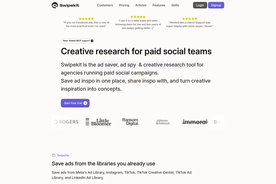 Landing page preview