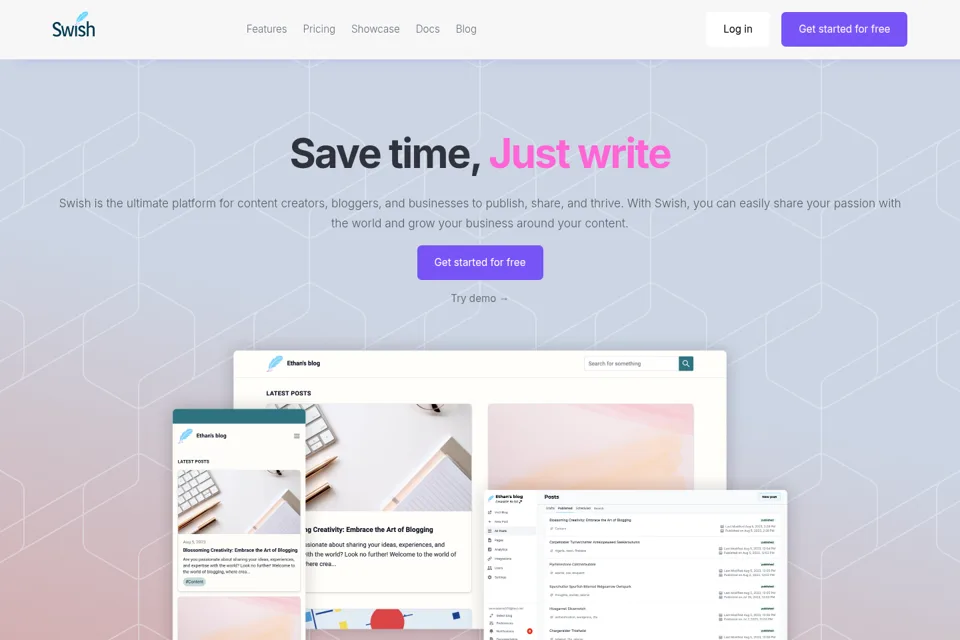 Landing page preview