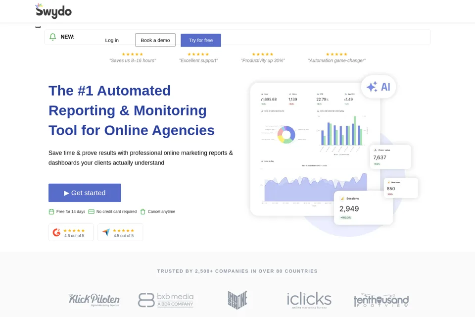 Landing page preview