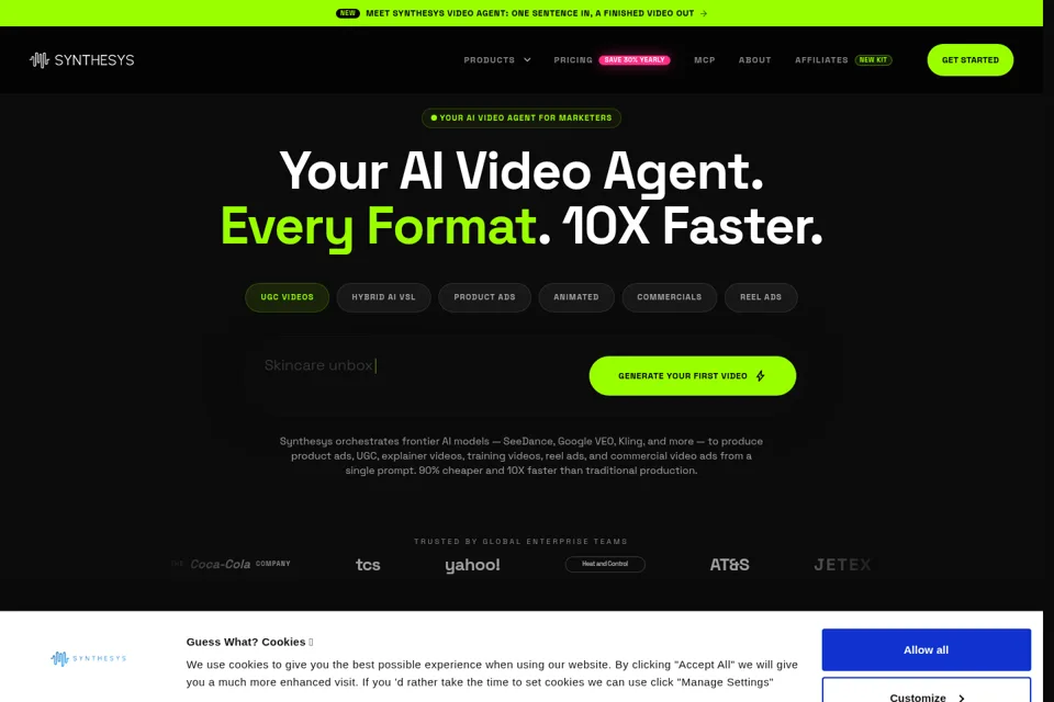 Landing page preview