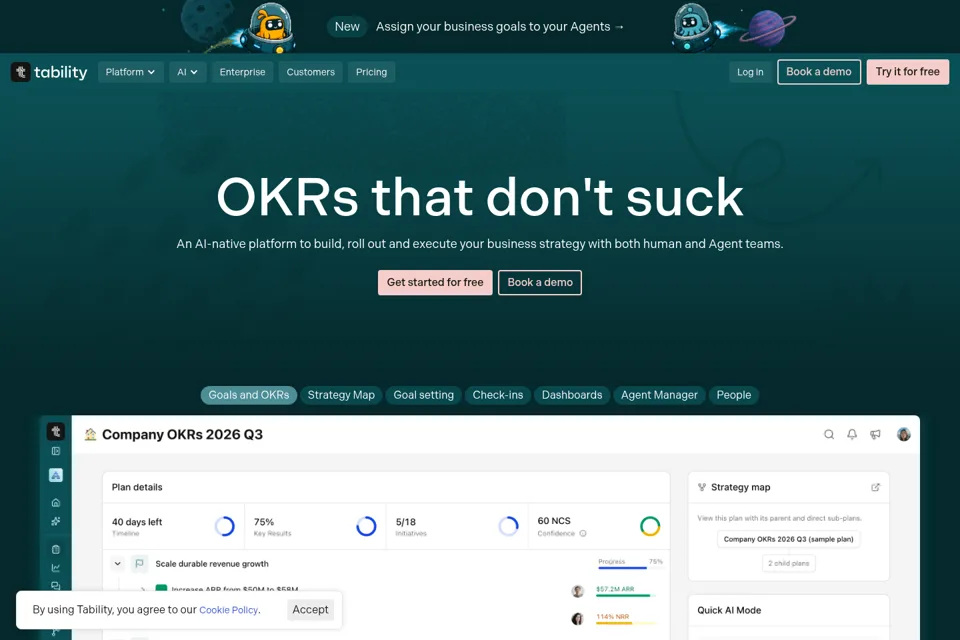 Landing page preview