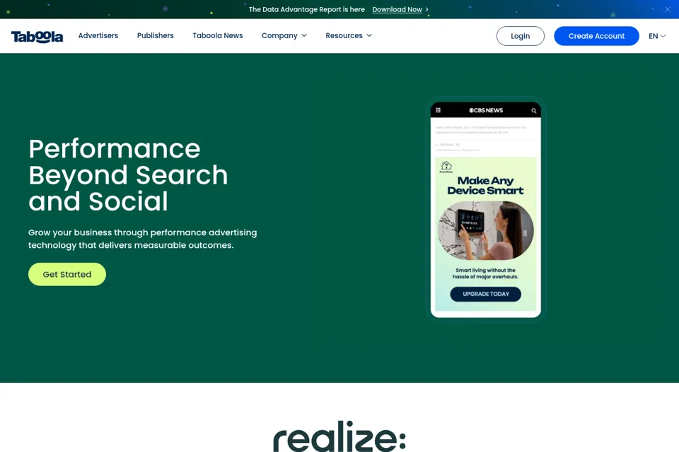 Landing page preview