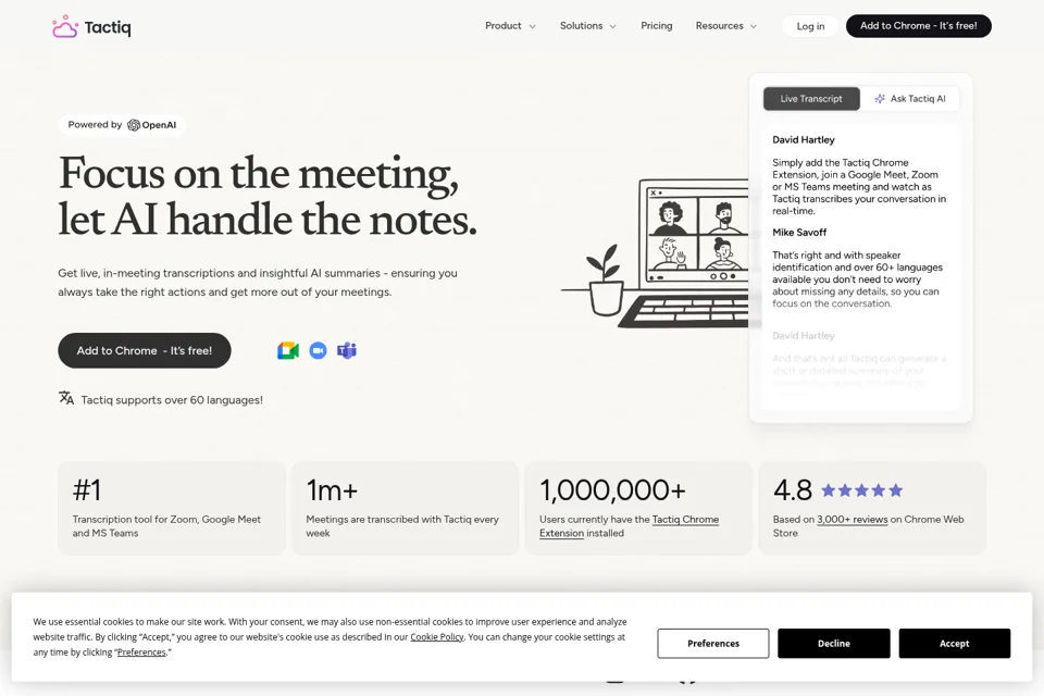 Landing page preview