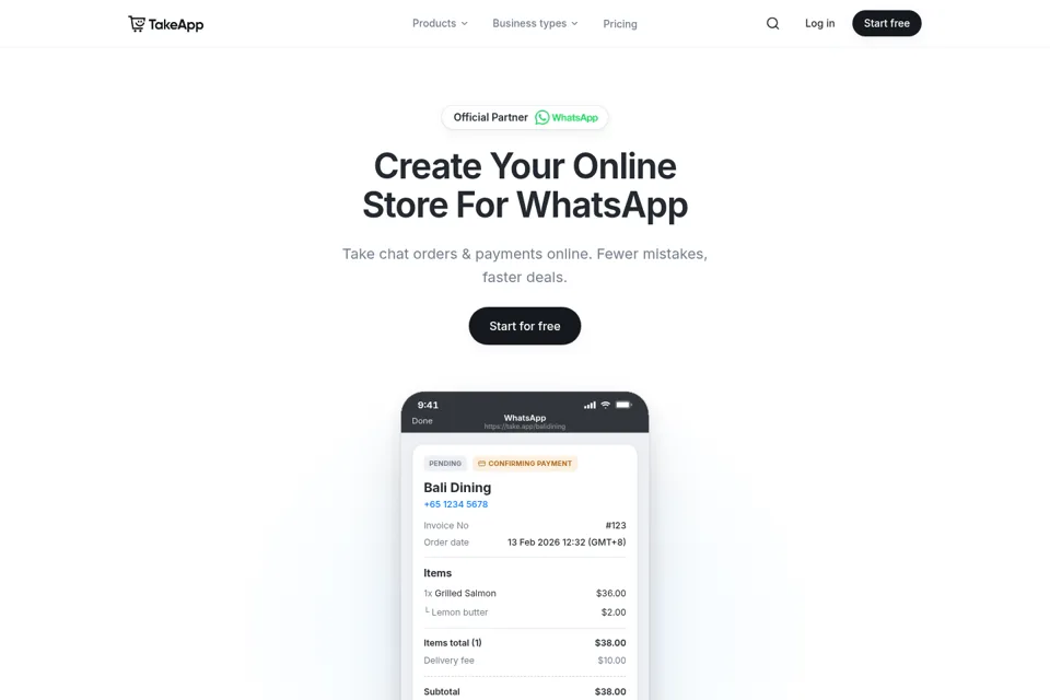 Landing page preview