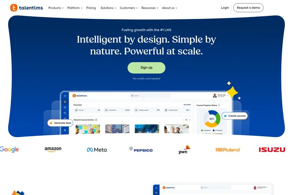 Landing page preview