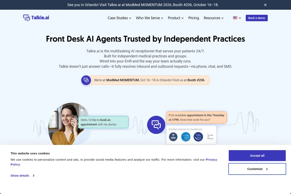 Landing page preview