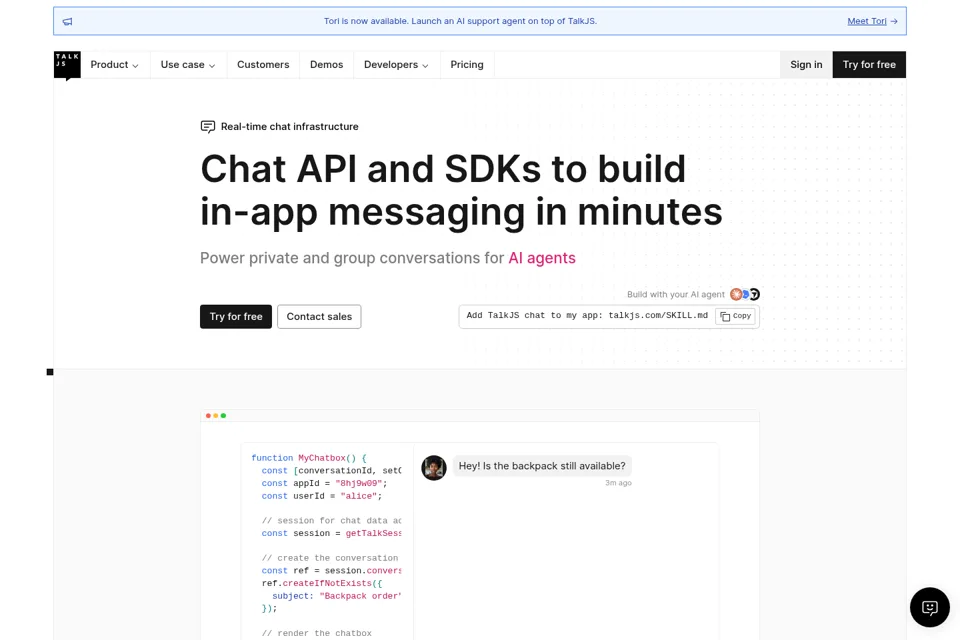 Landing page preview