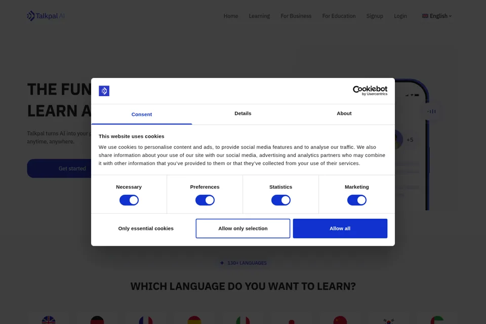 Landing page preview