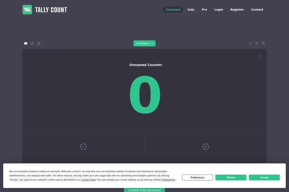 Landing page preview