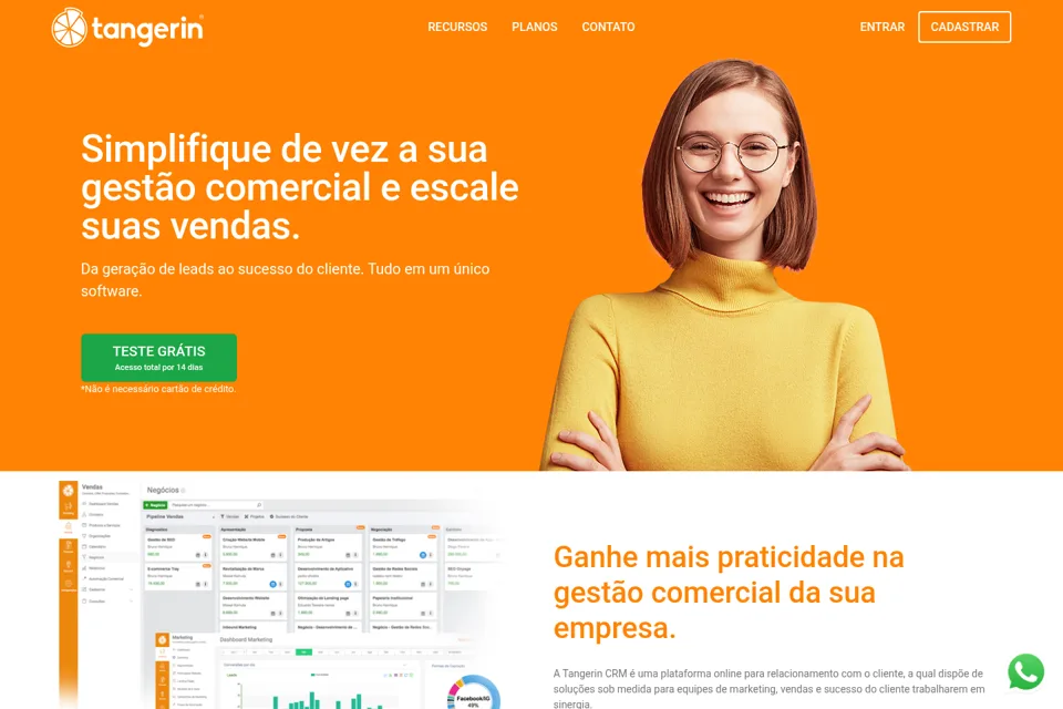 Landing page preview