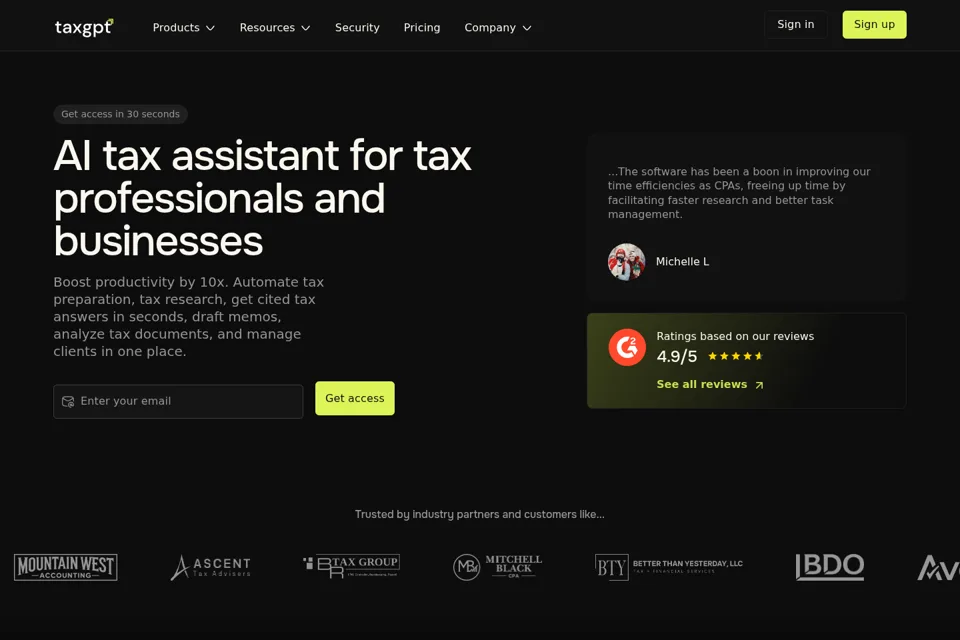 Landing page preview