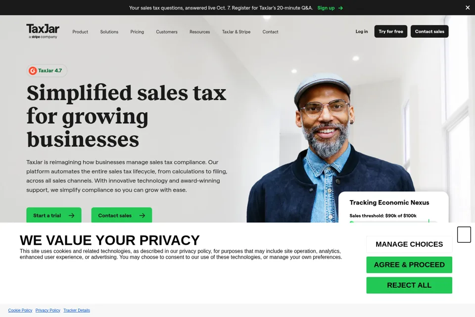 Landing page preview