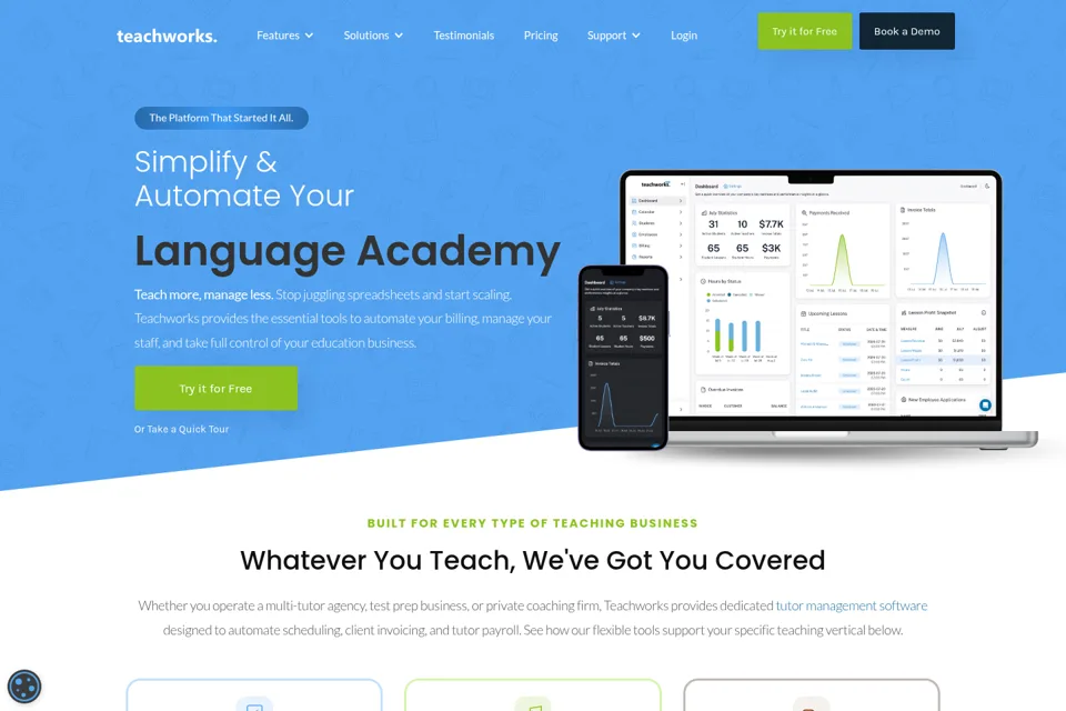 Landing page preview