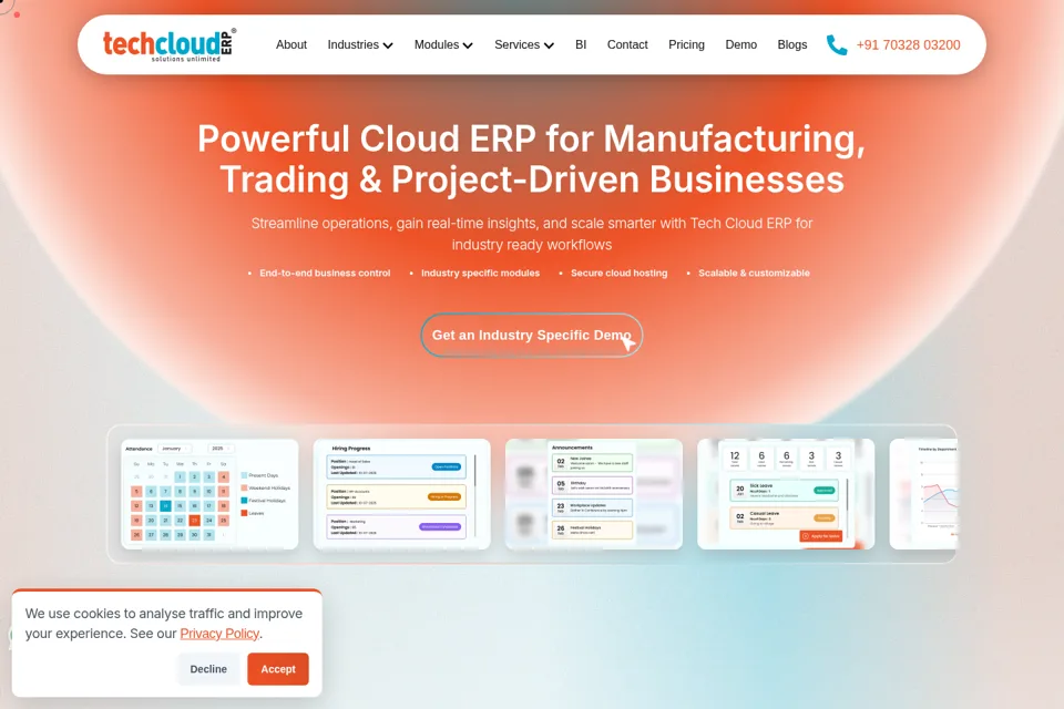 Landing page preview