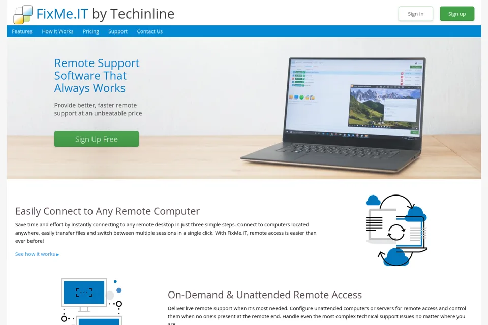 Landing page preview