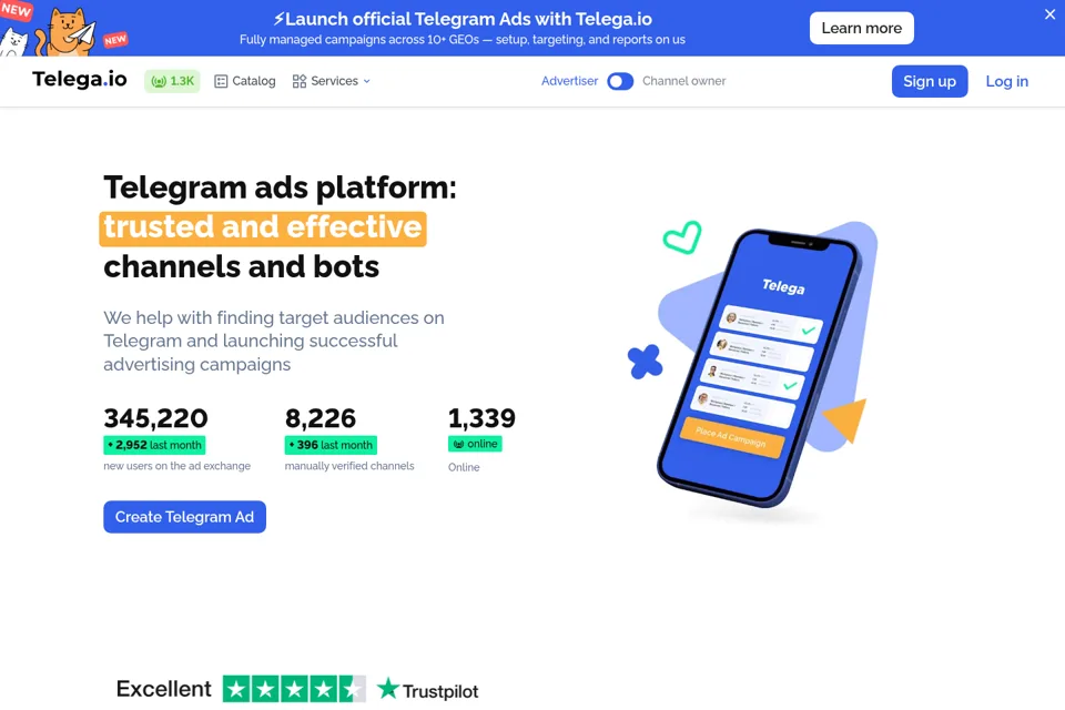 Landing page preview