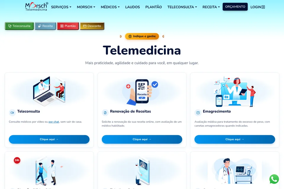 Landing page preview