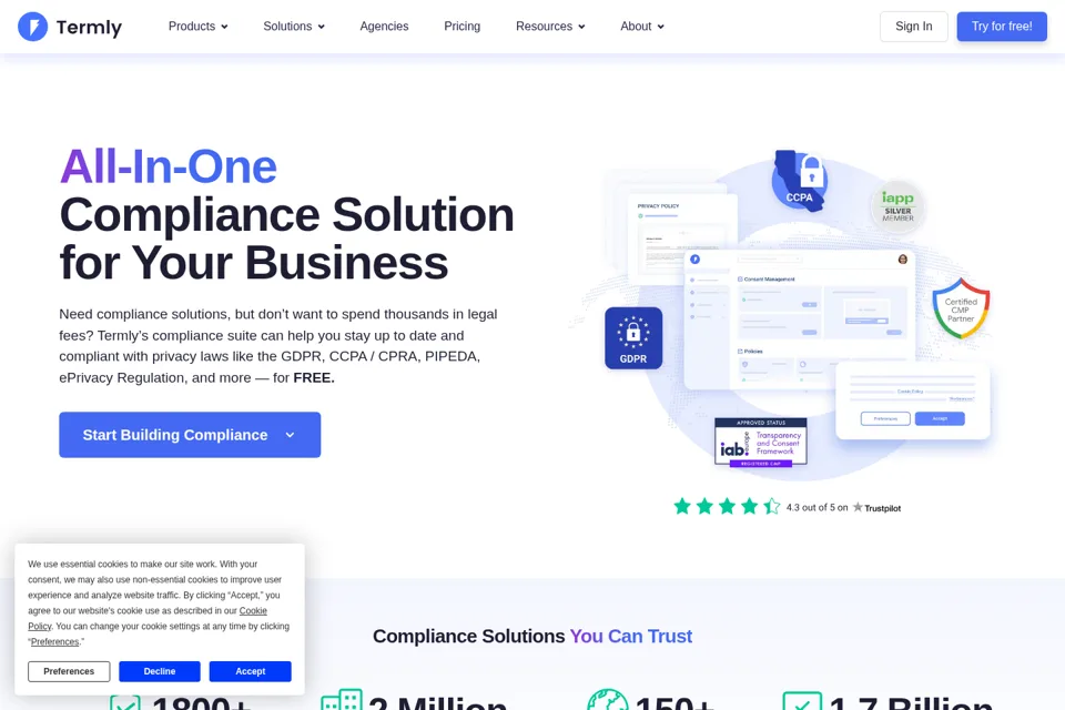 Landing page preview