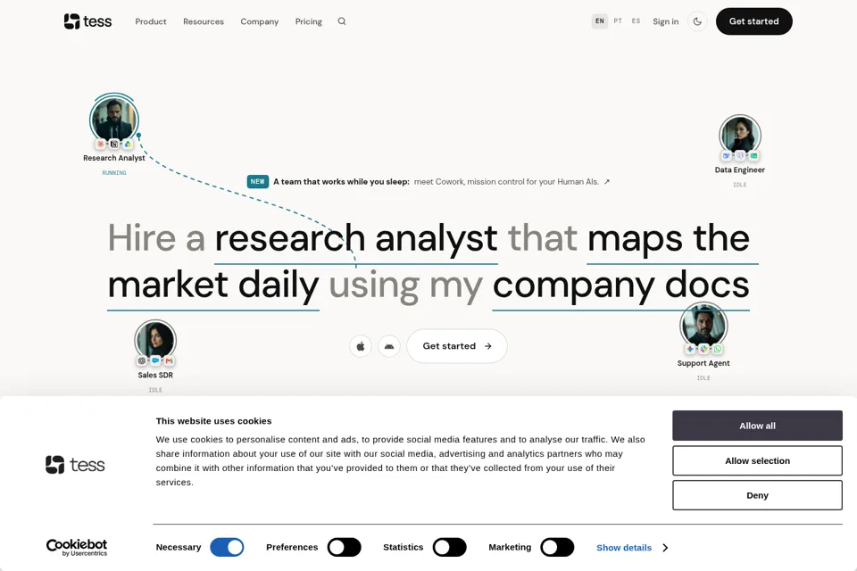 Landing page preview
