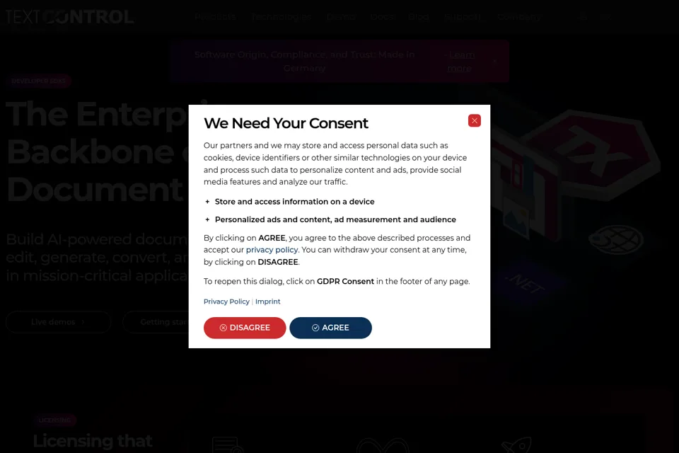 Landing page preview