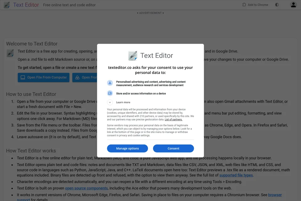 Landing page preview