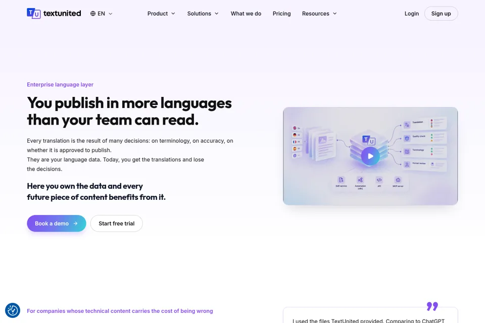 Landing page preview