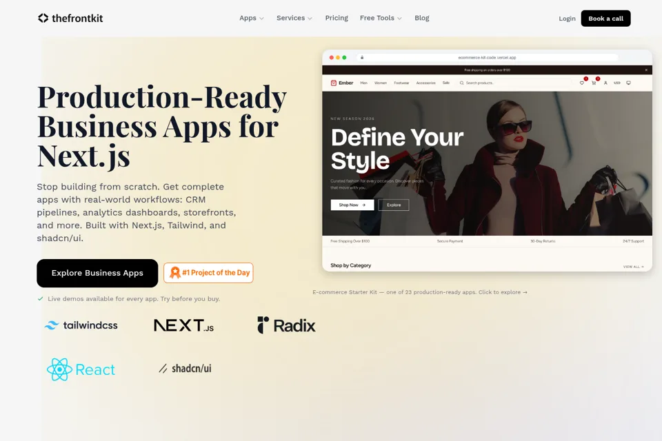 Landing page preview