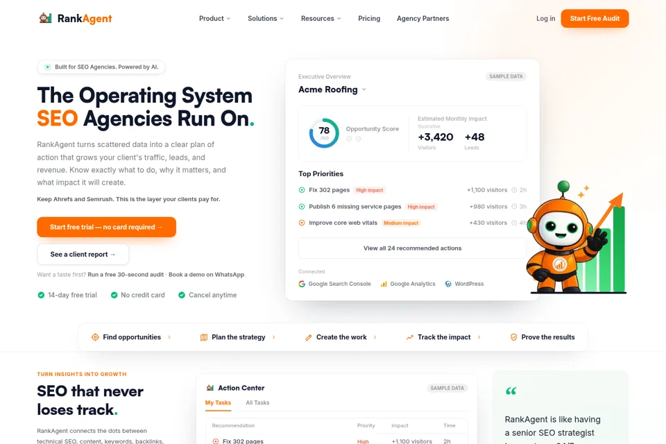 Landing page preview